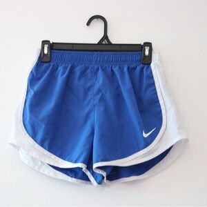 Nike Women's Blue and White Athletic Shorts Sz Small Running